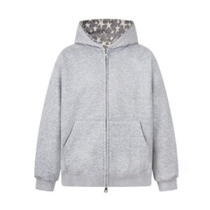 Grey Oversized Hip-Hop Hoodie