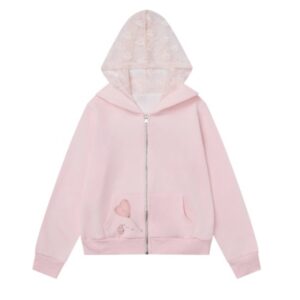 Lace Patchwork Sweet & Cute Hoodie