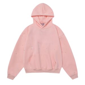 Pink Beaded Creative Hoodie