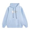 Creative Minimalist Light Blue Hoodie