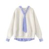 Chic Check Tie Hoodie